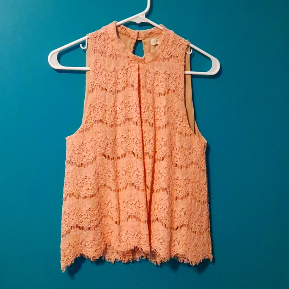 Pink Lace Blouse